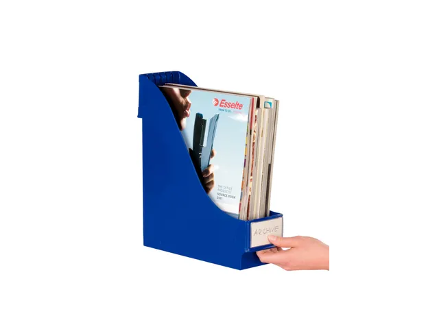Tijdschriftcassette Leitz 2425 blauw extra breed