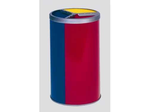 Afvalverzamelstation 3x30 Liter Ral 1023/ral5010/ral3000