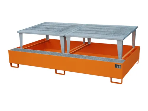 opvangbak,v. 2xIBC,opvangvol. 1000l,HxBxD 863x2650x1460mm