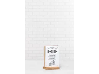 Europel Kaarthouder T-standaard A6 Staand Acryl/Hout/Magneet - 5