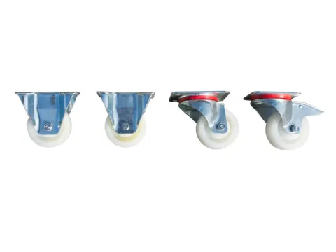 2Zwenk-/2Bokwielen,V. Mini-Kiepbak,Polyamide,Draagverm. 1000Kg