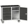 montagetafel 980x1300x600mm linoleumblad 5 laden kast front RAL7016