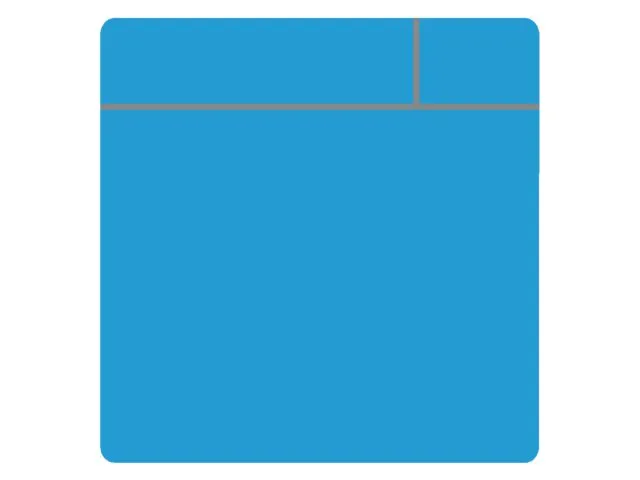 Magneet scrum 75x75mm lichtblauw 5 stuks