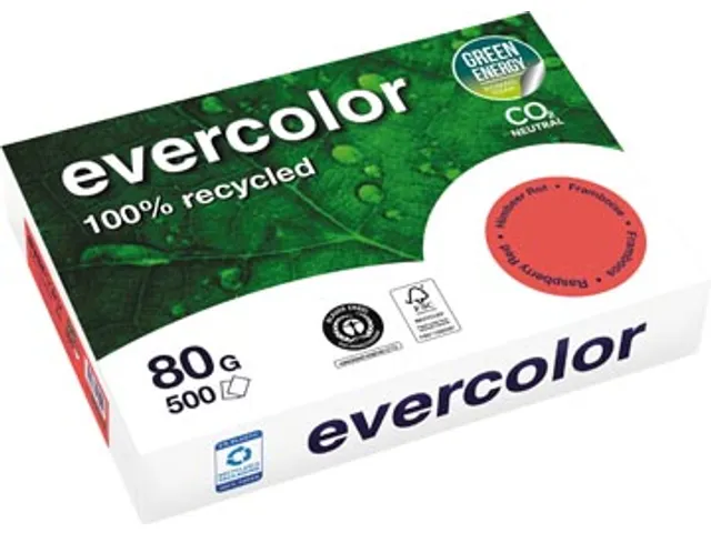 Evercolor papier A4 80g 500 vel framboos