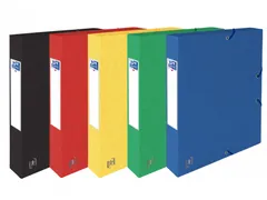 Elba elastobox Oxford Top File+ A4 rug 40mm Assorti kleuren