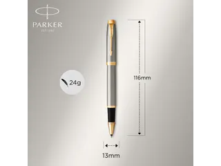 Balpen en Rollerpen Parker IM brushed metal GT medium 2 stuks - 4