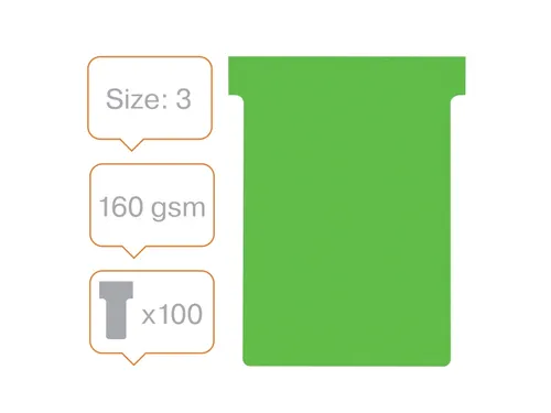 Planbord T-kaart Nobo nr 3 80mm groen