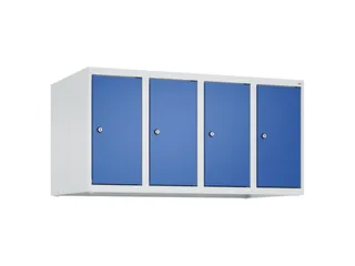 opzetkast,v. locker,4vak.,vak B 250mm,HxBxD 500x1000x500mm,vleugeldeur - 1
