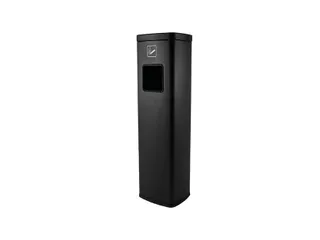 Afvalbak met asbak BRASQ 20 liter AT400 zwart - 2