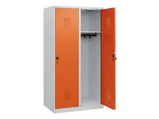 schoollocker,HxBxD 1530x800x500mm,2vak,vak B 400mm,draaigrendel - 1