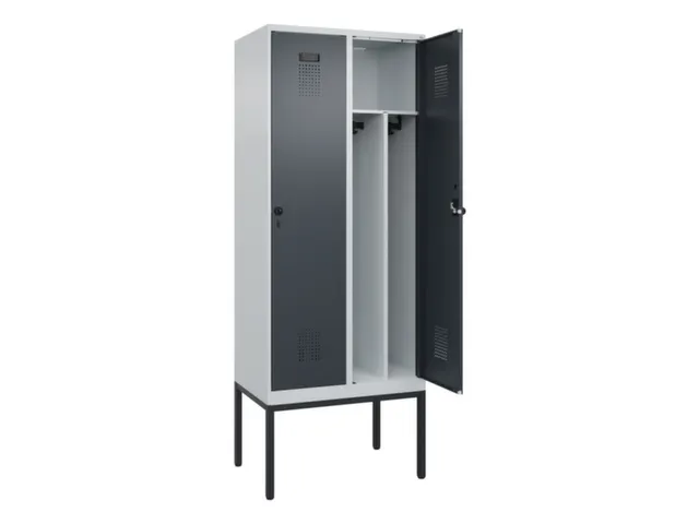 locker voor scheiding van kleding,HxBxD 2120x800x500mm,2vak