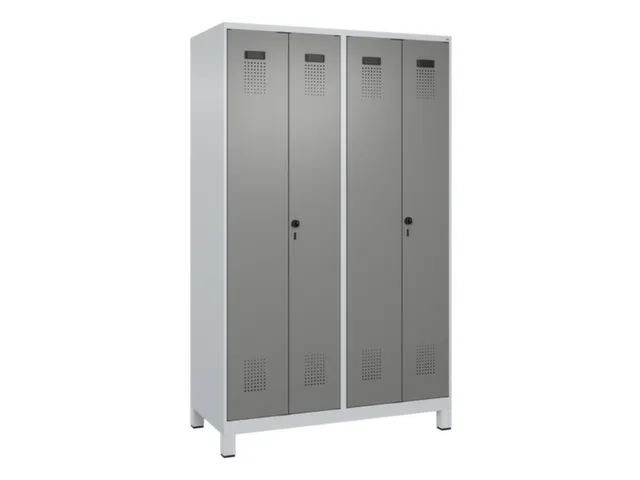 locker voor scheiding van kleding,HxBxD 1950x1200x500mm,4vak