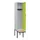 locker met bank,HxBxD 2120x400x815mm,1vak,vak B 400mm,cilinderslot