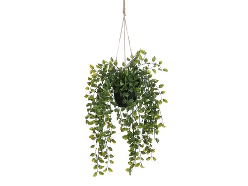 Kunstplant Mica Ficus hangend in pot groen 20x46cm