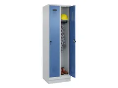 locker,HxBxD 1950x600x500mm,2vak,vak B 300mm,draaigrendel,sokkel