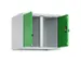 opzetkast,v. locker voor scheiding van kleding,2vak.,vak B 300mm