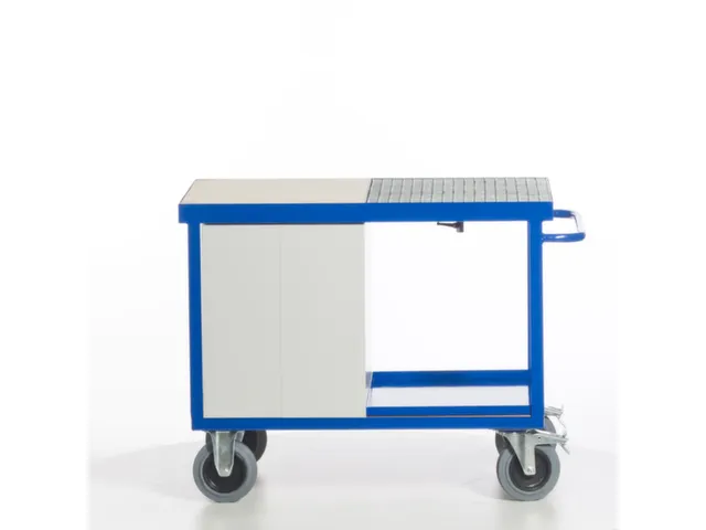 chariot-armoire,force 600kg,2plateau(x),plateau Lxl 1150x700mm