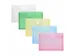 enveloptas rood A5 liggend met stretchplooi en klittenbandsluiting