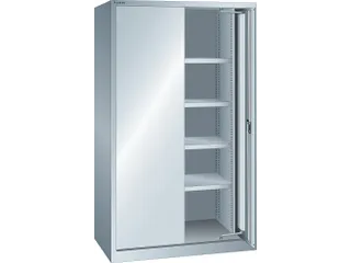 zwaarlastkast met zwenkdeuren,HxBxD 1950x1146x690mm,lak RAL7035 - 2