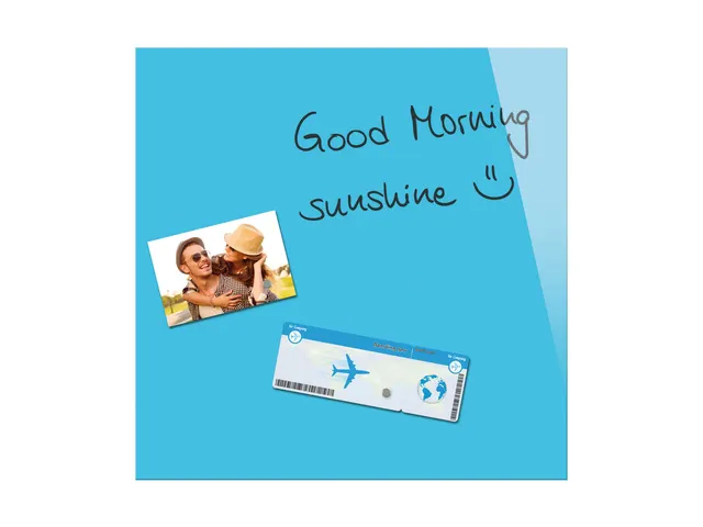 Glas/magneetbord Be!board 45x45 Cm Blauw