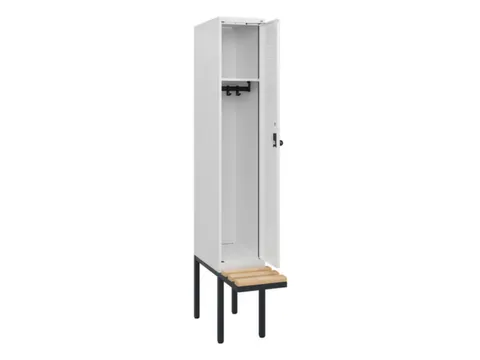 locker met bank,HxBxD 1950x300x815mm,1vak,vak B 300mm,draaigrendel