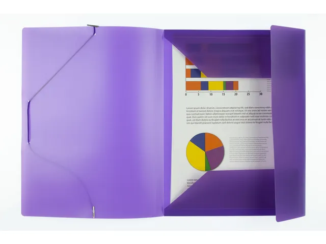 Elastomap Kangaro A4 PP volle kleur paars