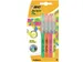 Markeerstift Bic flex assorti blister à 4 stuks