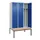 locker met bank,voor scheiding van kleding,HxBxD 2120x1200x815mm,3vak