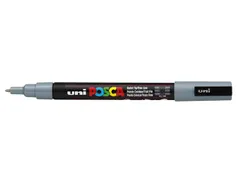 Verfstift Posca PC3M Fijne punt 0,9-1,3mm Grijs