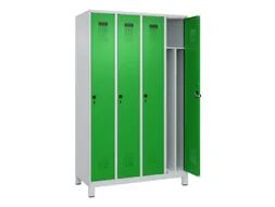 locker voor scheiding van kleding,HxBxD 1950x1200x500mm,4vak