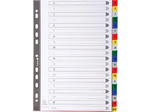 Tabbladen A4 Pp A-Z 20-delig Assorti 11-gaats
