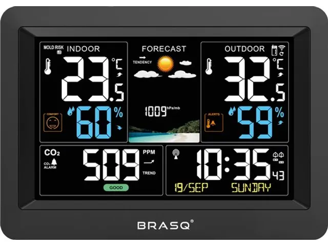 BRASQ Weerstation met CO2 meter WS200