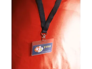 Badge Durable 8600 + Textielband 60x90mm Zwart - 3