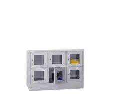 Vakkenkast Vensterdeuren 855x1230x500mm 6 Vakken 400mm Cilinderslot