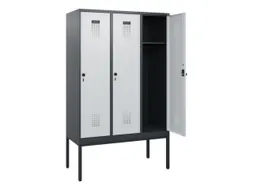 schoollocker,HxBxD 1950x1200x500mm,3vak,vak B 400mm,draaigrendel