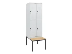 Dubbeldekse dekenkist,HxBxD 1950x600x815mm,2x2vak.,vak B 300mm
