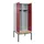locker met bank,voor scheiding van kleding,HxBxD 2120x800x815mm,2vak