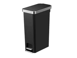 Afvalbak EKO Hana Slim pedaalemmer 40 liter zwart