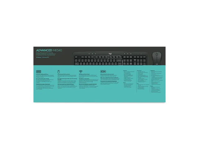 MK540 Advanced, Wireless Keyboard + Mouse, Unifying receiver, BE