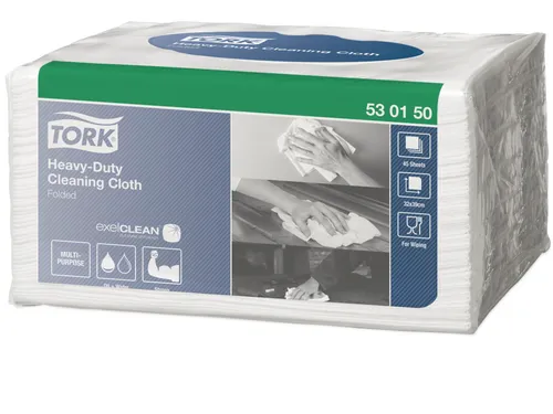 Tork 530150 W8 Poetsdoeken Gevouwen Wit