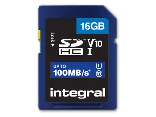 Geheugenkaart Integral SDHC V10 16GB - 1