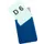 zichtpaneel,DIN A6,staand,blauw,achterzijde magnetisch