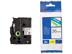 Labeltape Brother P-touch TZe-161 standaard 36mm zwart op transparant