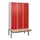 locker met bank,HxBxD 2120x1200x815mm,3vak,vak B 400mm,draaigrendel