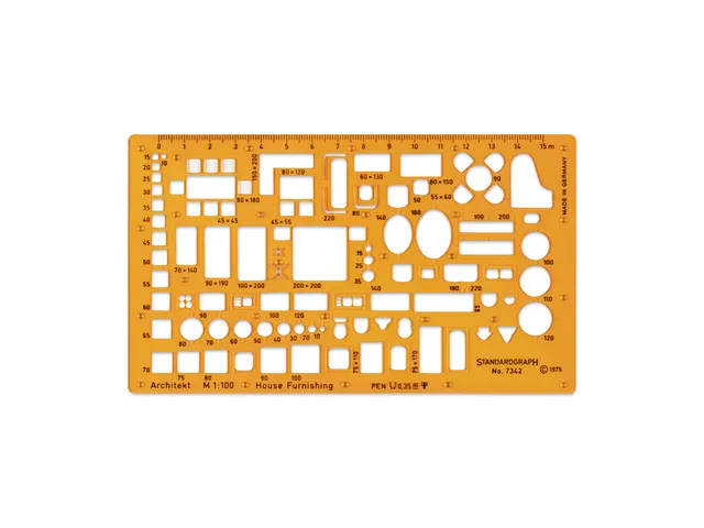 Sjabloon Standardgraph meubelsjabloon Architect 1:100