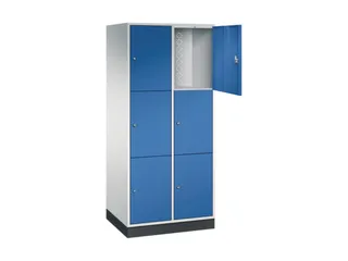 grootvolume-lockersysteem,RAL 7035/RAL 5010,HxBxD 1950x820x600mm - 1