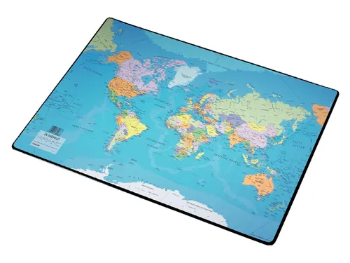 Onderlegger Esselte Wereldkaart 40x53cm PVC