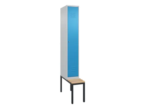 locker met bank,HxBxD 2120x300x815mm,1vak,vak B 300mm,cil.-slot