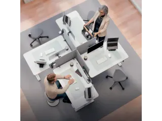 Bureauscherm Leitz in hoogte verstelbaar 70x60cm - 4