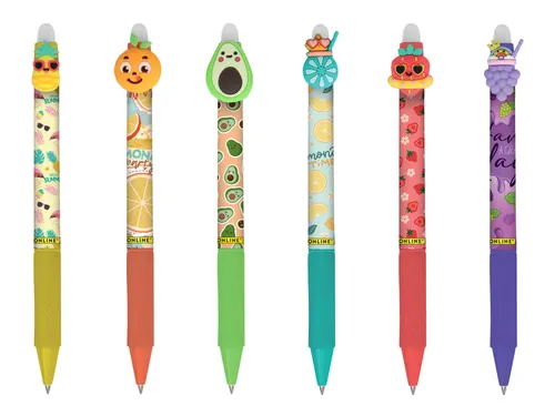 Gelschrijver Online Magixx Fun Fruits 0.7mm assorti